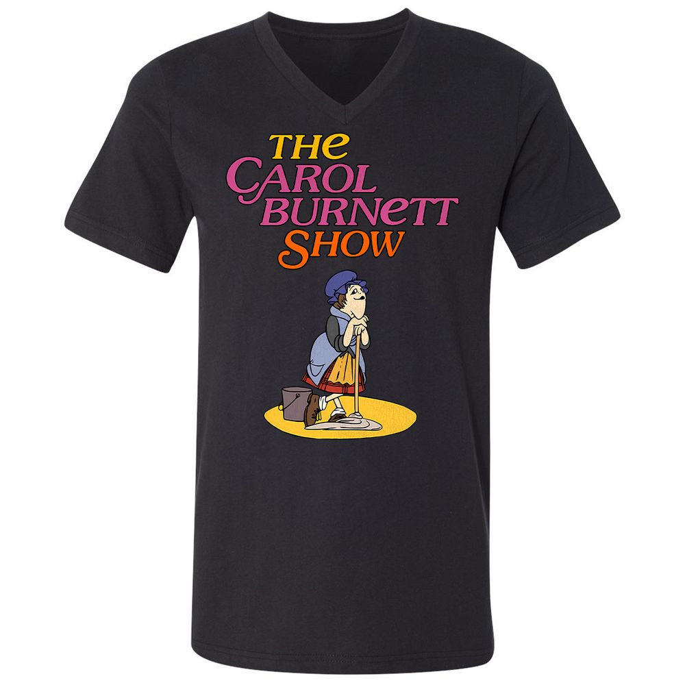Unisex V-Neck T-Shirt - Z3V1L4M2 - Black - 1