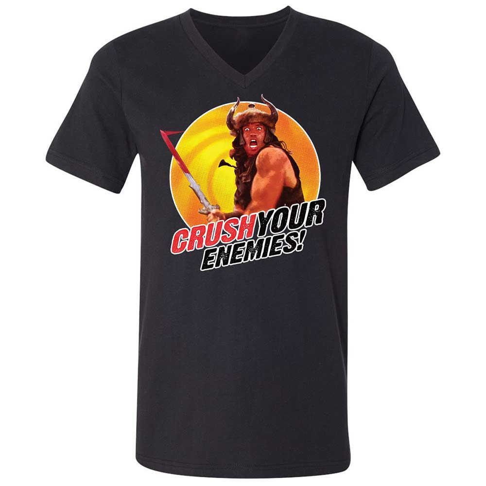 Unisex V-Neck T-Shirt - KTC9SBGY - Black - 1