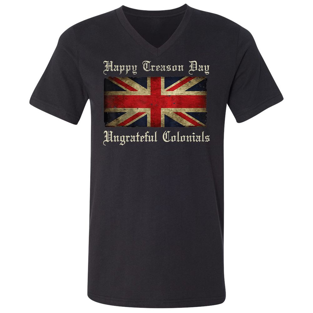 Unisex V-Neck T-Shirt - 8G7GUB33 - Black - 1