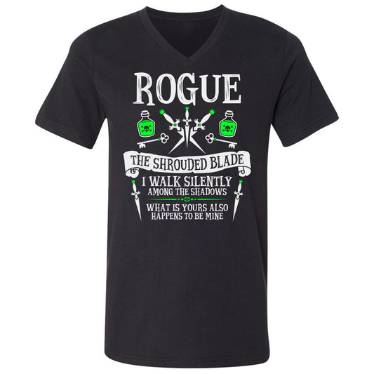 Unisex V-Neck T-Shirt - 4PU3TRW8 - Black - 1