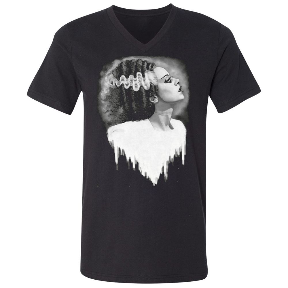 Unisex V-Neck T-Shirt - F6U64ECS - Black - 1