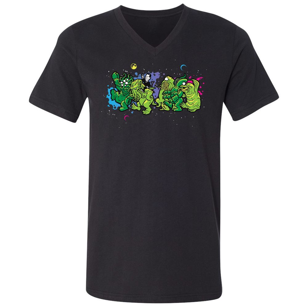 Unisex V-Neck T-Shirt - MMXC952W - Black - 1