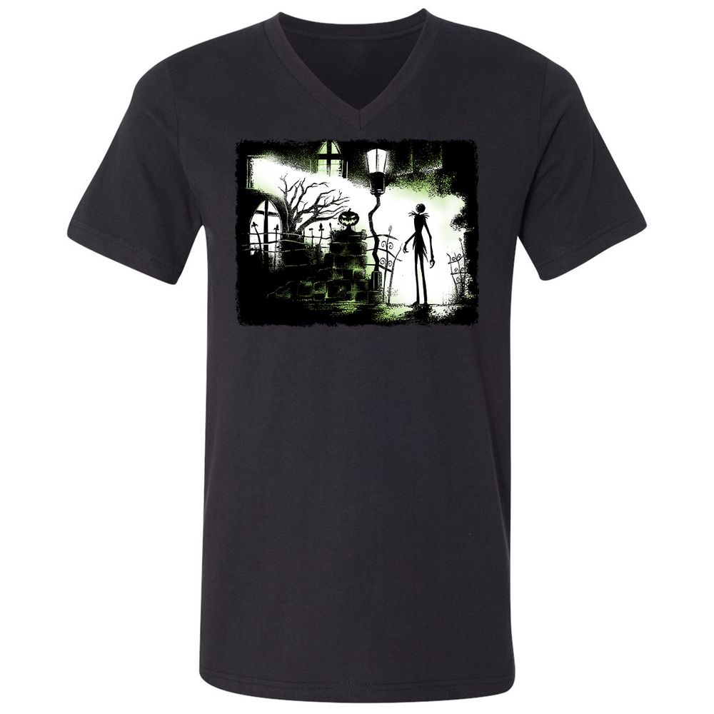 Unisex V-Neck T-Shirt - Black - Black - 1