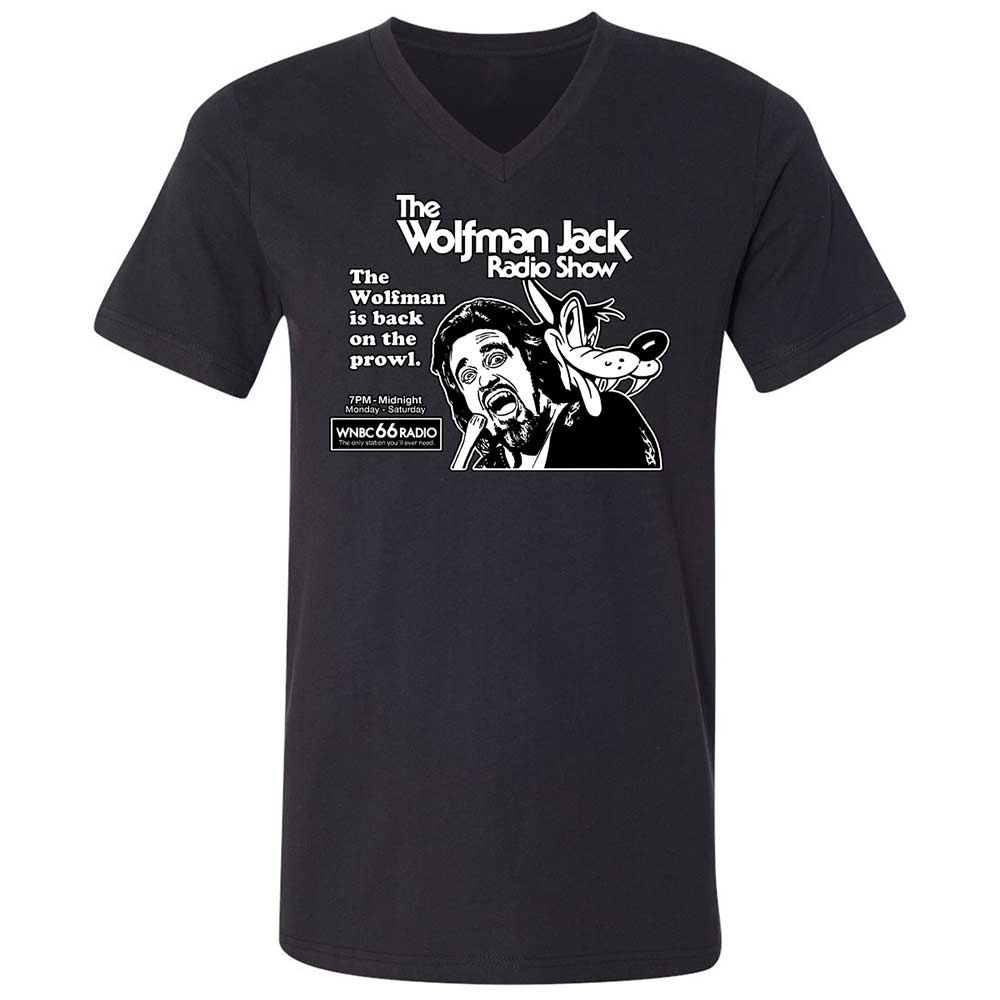 Unisex V-Neck T-Shirt - 5KW6VL9X - Black - 1