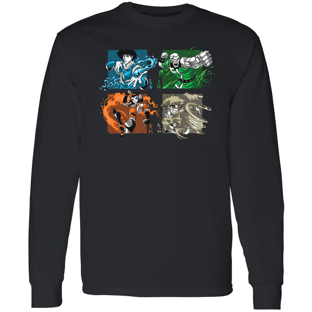 Long Sleeve T-Shirt - Z31VXC6U - Black - 1