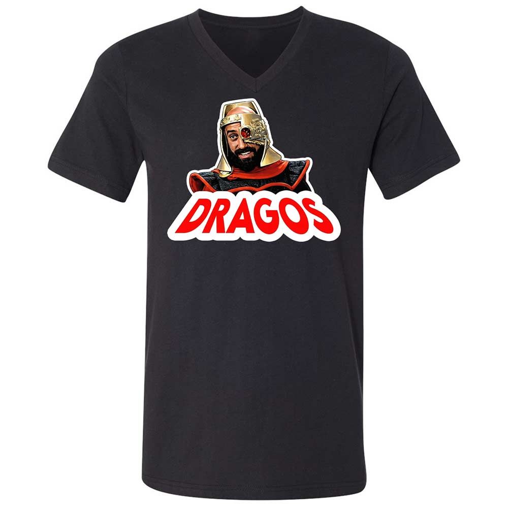 Unisex V-Neck T-Shirt - CNU6XPSE - Black - 1