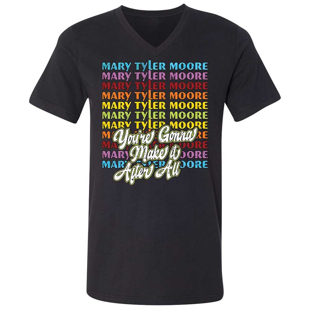 Unisex V-Neck T-Shirt - 3LEQDC4J - Black - 1