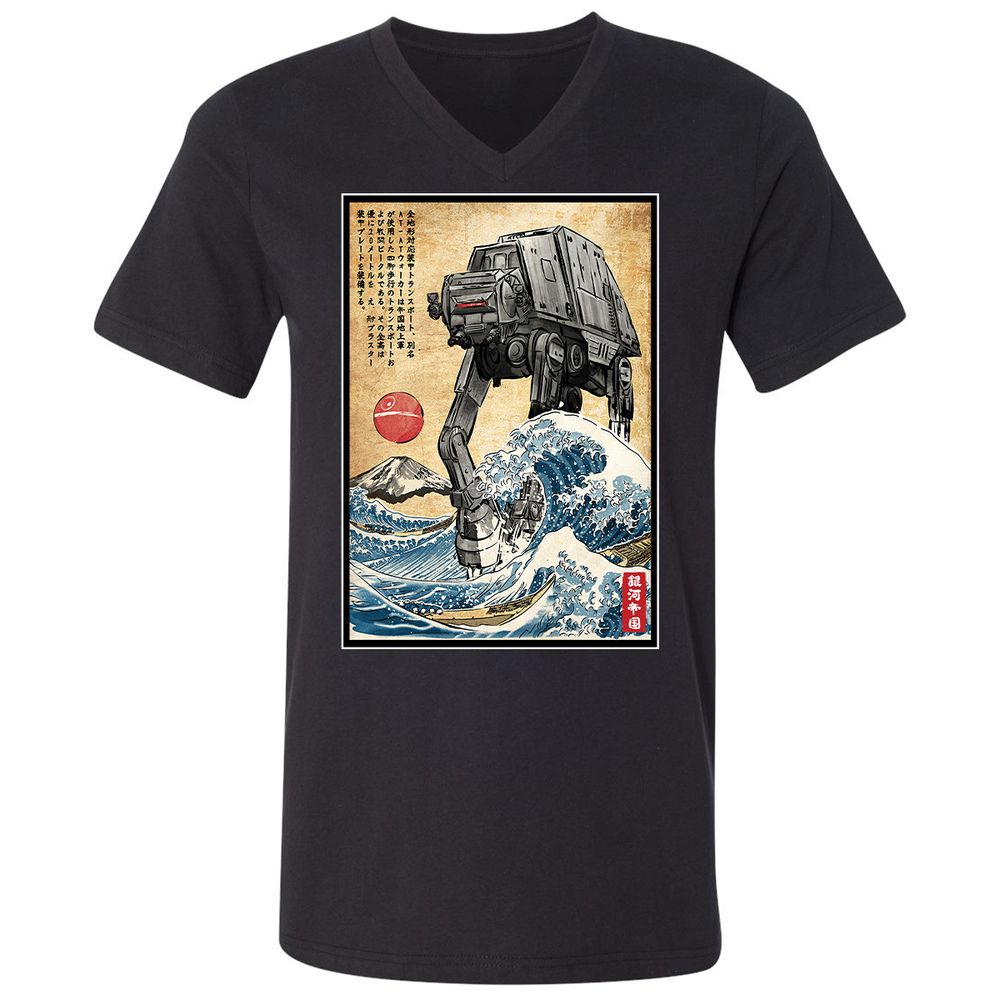 Unisex V-Neck T-Shirt - 1WDUXCHA - Black - 1