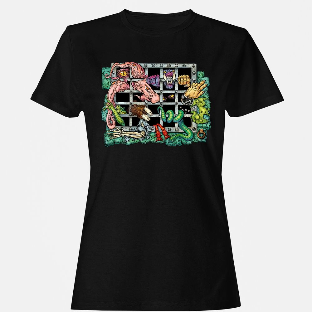 Women's T-Shirt - 59ZDEWYX - Black - 1