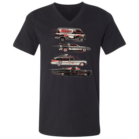 Unisex V-Neck T-Shirt - MQ38C4TY - Black - 1