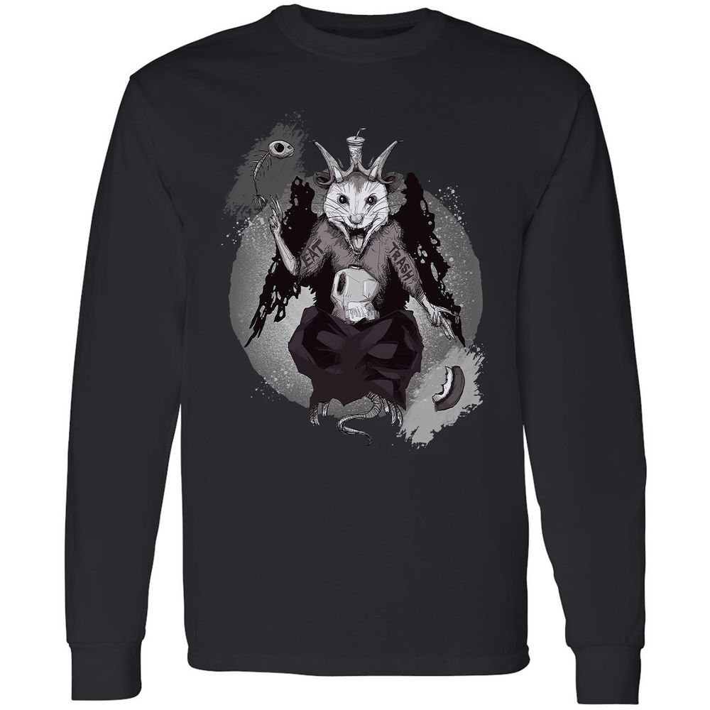 Long Sleeve T-Shirt - 4BDCHPYE - Black - 1