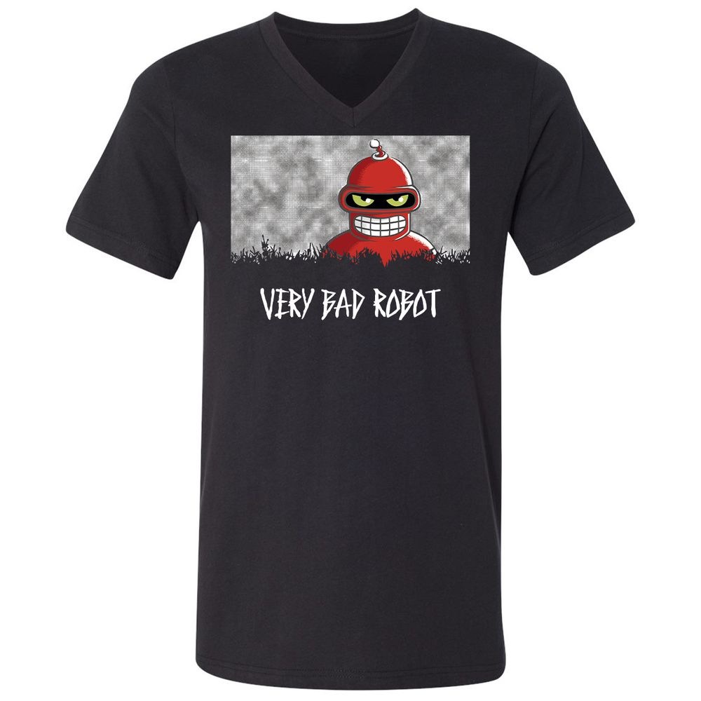 Unisex V-Neck T-Shirt - Black - Black - 1