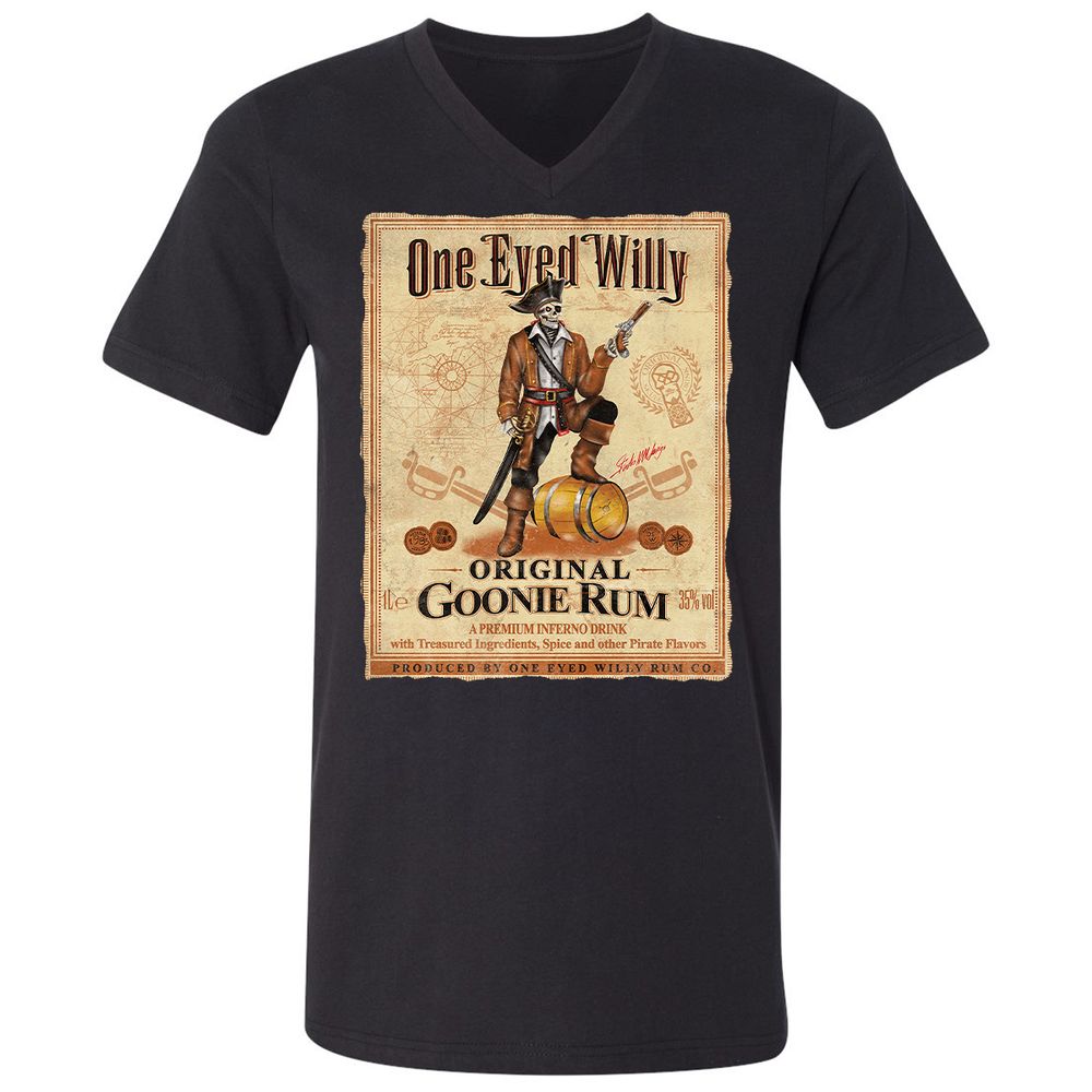 Unisex V-Neck T-Shirt - PL9BDCCB - Black - 1