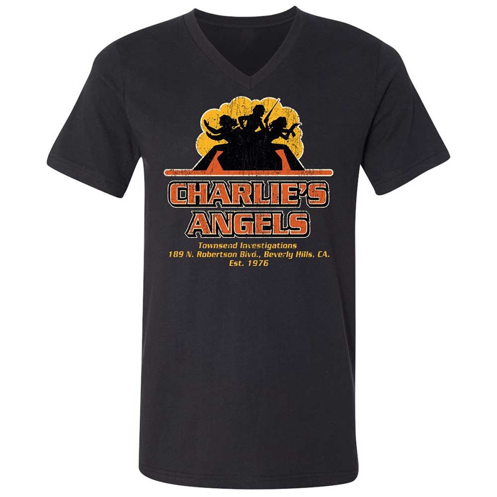 Unisex V-Neck T-Shirt - LRLC1GB7 - Black - 1