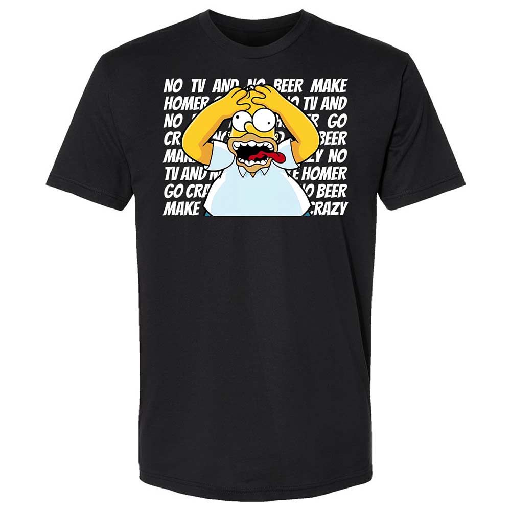 No TV and No Beer Make Homer Go Crazy - Black - 1