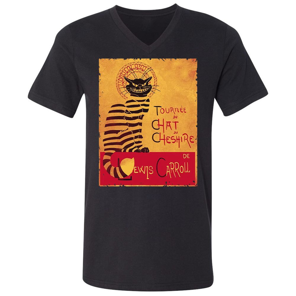 Unisex V-Neck T-Shirt - LMZMLQP4 - Black - 1