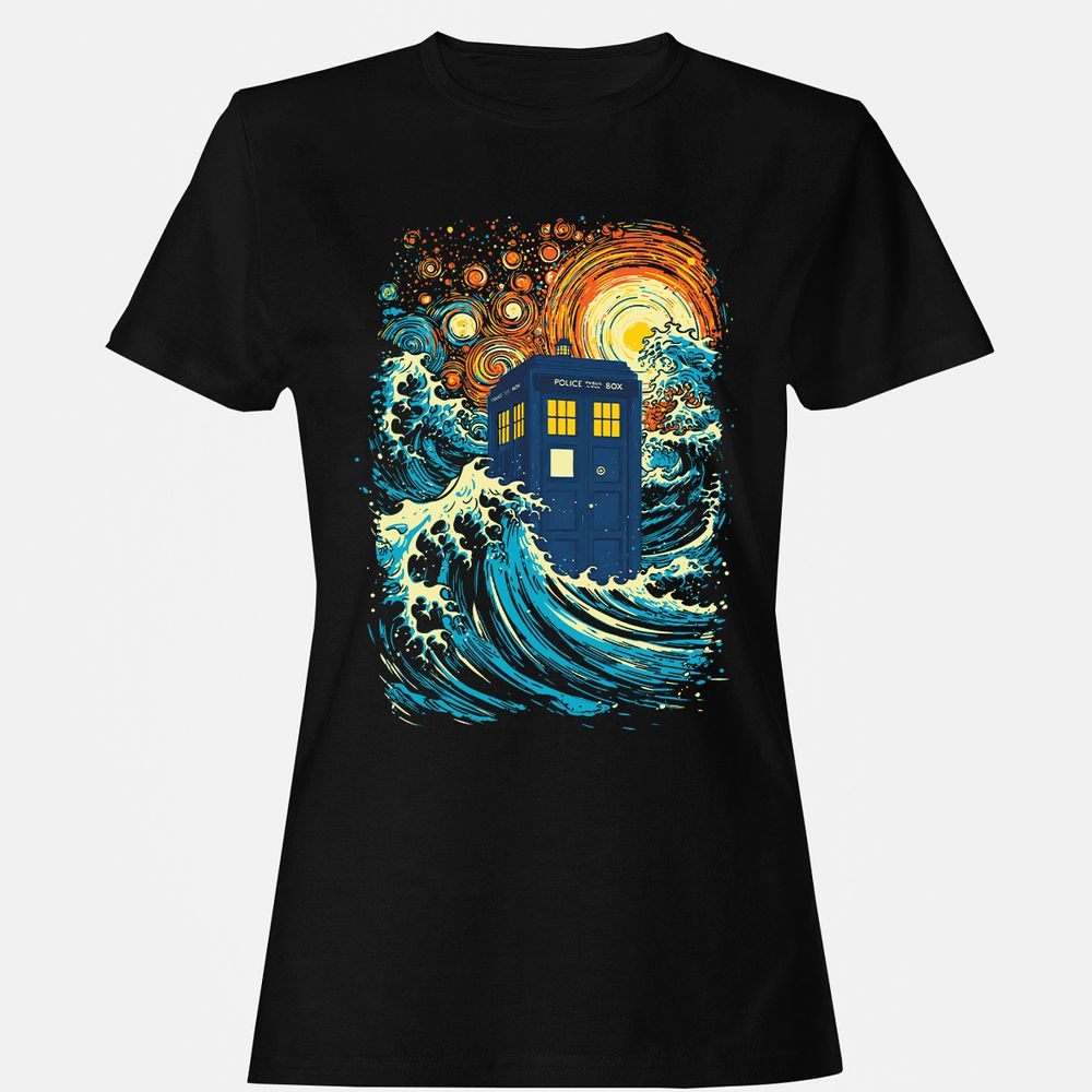 Women's T-Shirt - VZCDZTEG - Black - 1