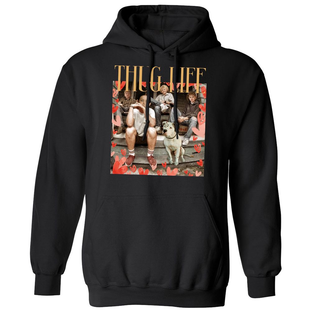 Classic Unisex Hoodie - T5H8N5YN - Black - 1