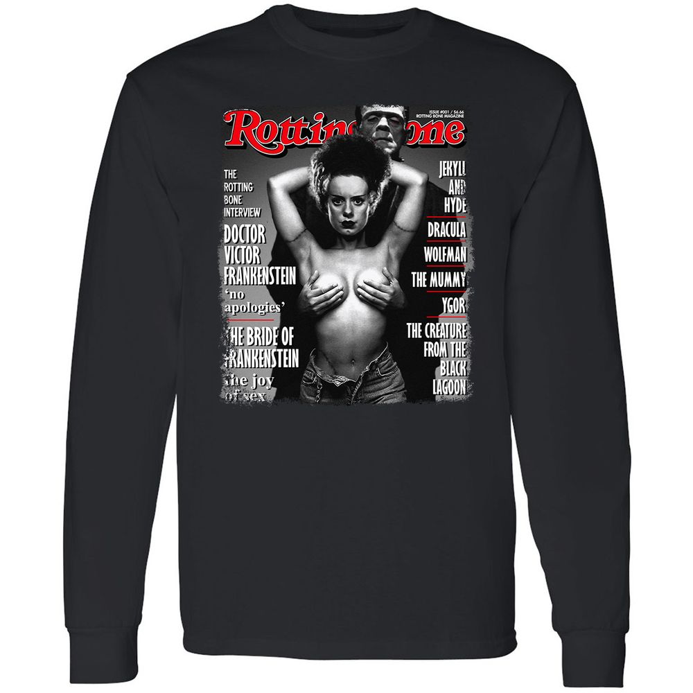 Long Sleeve T-Shirt - VVVQKDQV - Black - 1