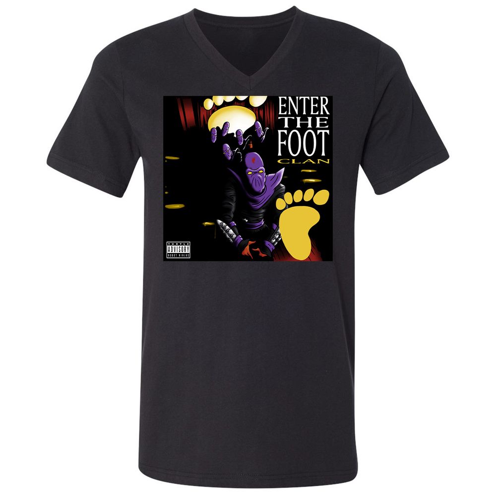 Unisex V-Neck T-Shirt - 2E83CY24 - Black - 1