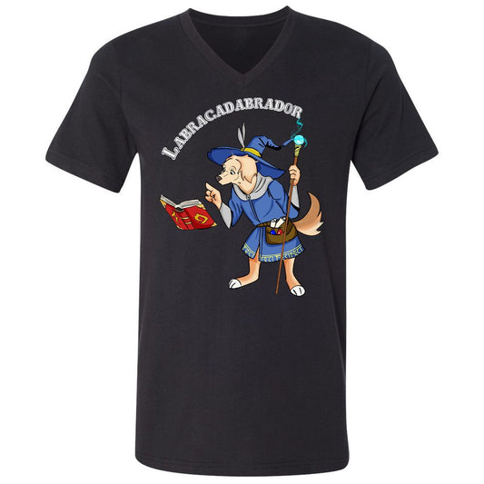 Unisex V-Neck T-Shirt - FBDYNPT4 - Black - 1