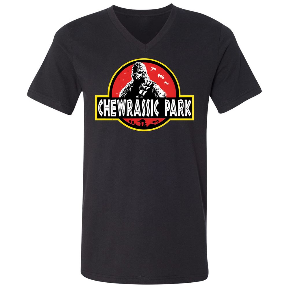 Unisex V-Neck T-Shirt - WJECB9PG - Black - 1