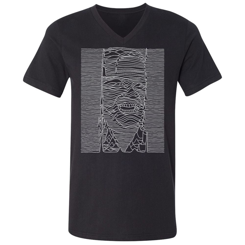 Unisex V-Neck T-Shirt - JEGP71F5 - Black - 1