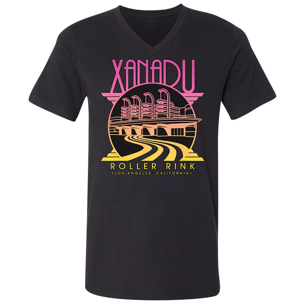 Olivia Newton-John Xanadu Roller Rink Pink Yellow Fade - Black - 1