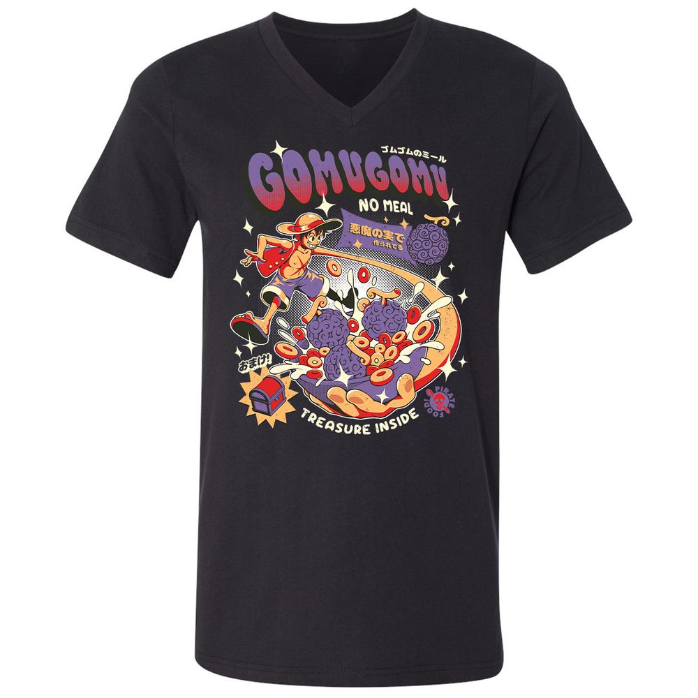 Unisex V-Neck T-Shirt - J5B5RUSE - Black - 1