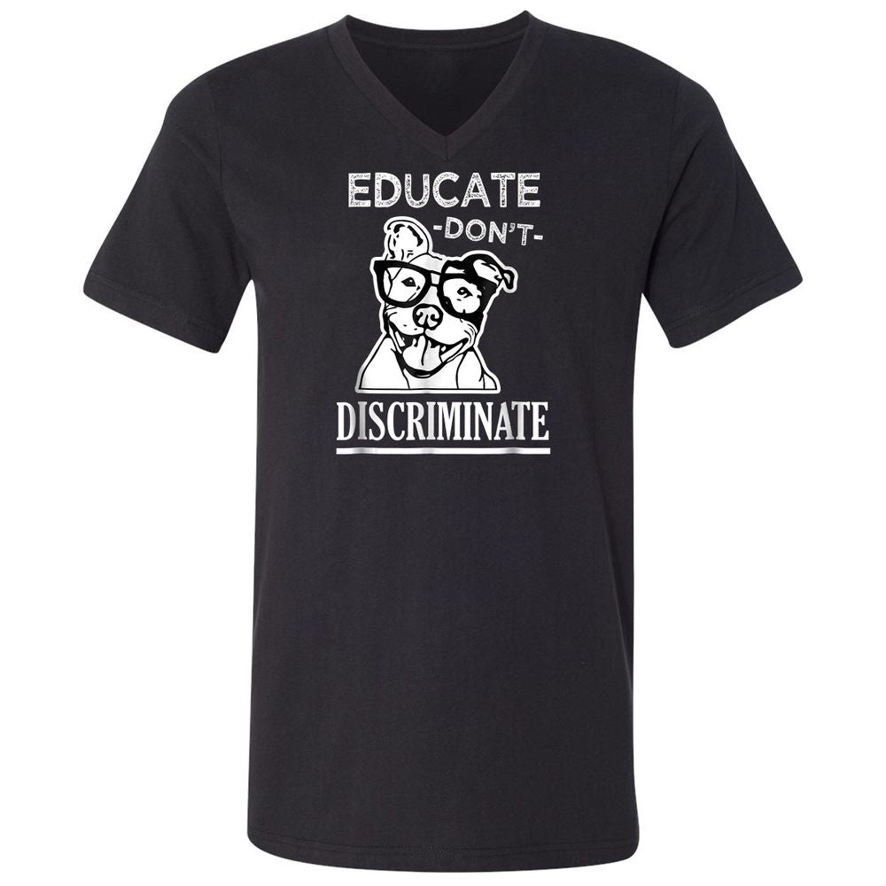 Unisex V-Neck T-Shirt - QQBPR3RC - Black - 1