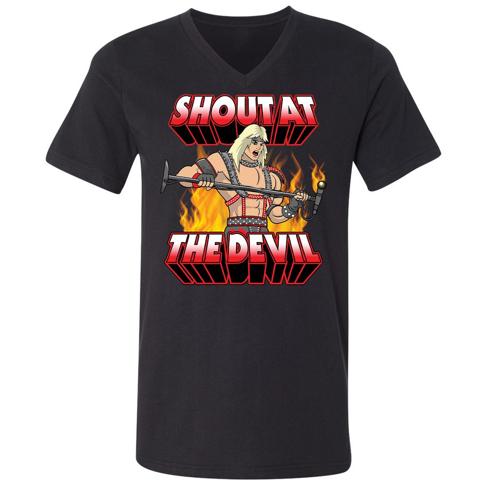Unisex V-Neck T-Shirt - JLSVPAQG - Black - 1