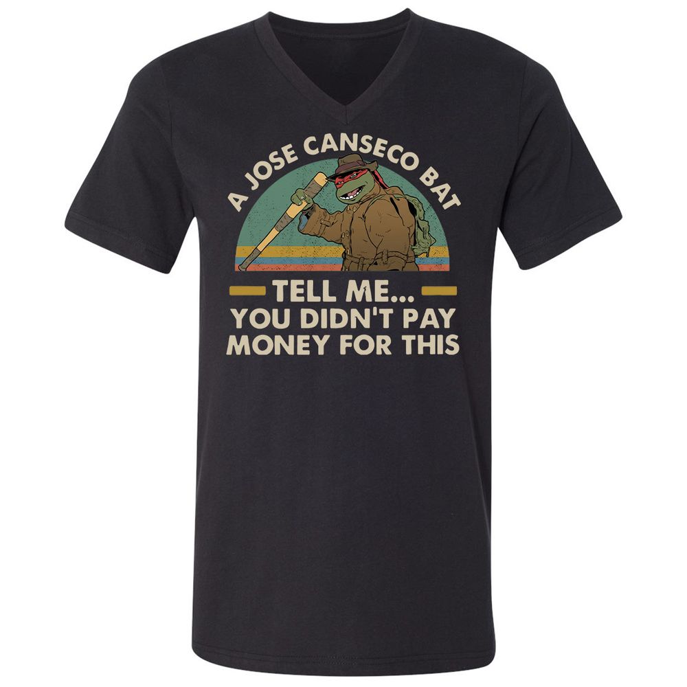 Unisex V-Neck T-Shirt - YM4362FG - Black - 1