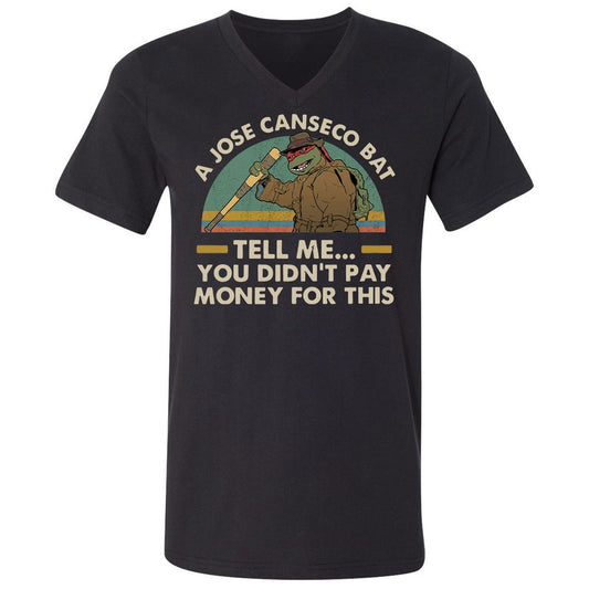 Unisex V-Neck T-Shirt - YM4362FG - Black - 1