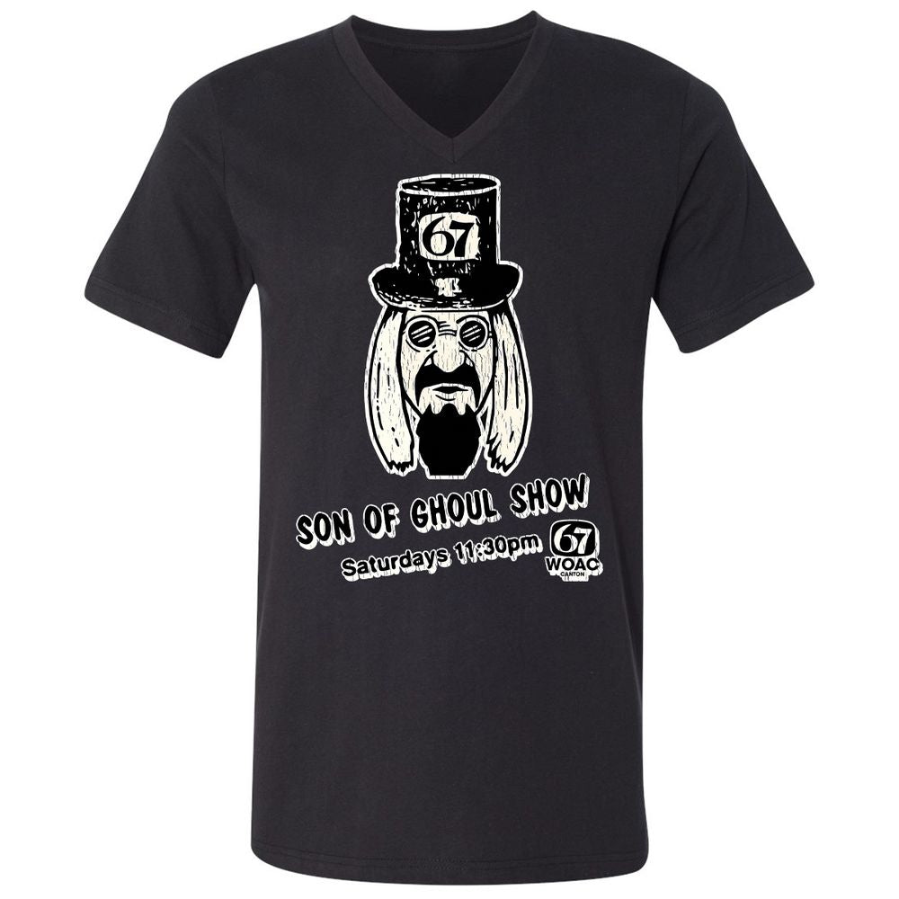 Unisex V-Neck T-Shirt - R5B52KSH - Black - 1