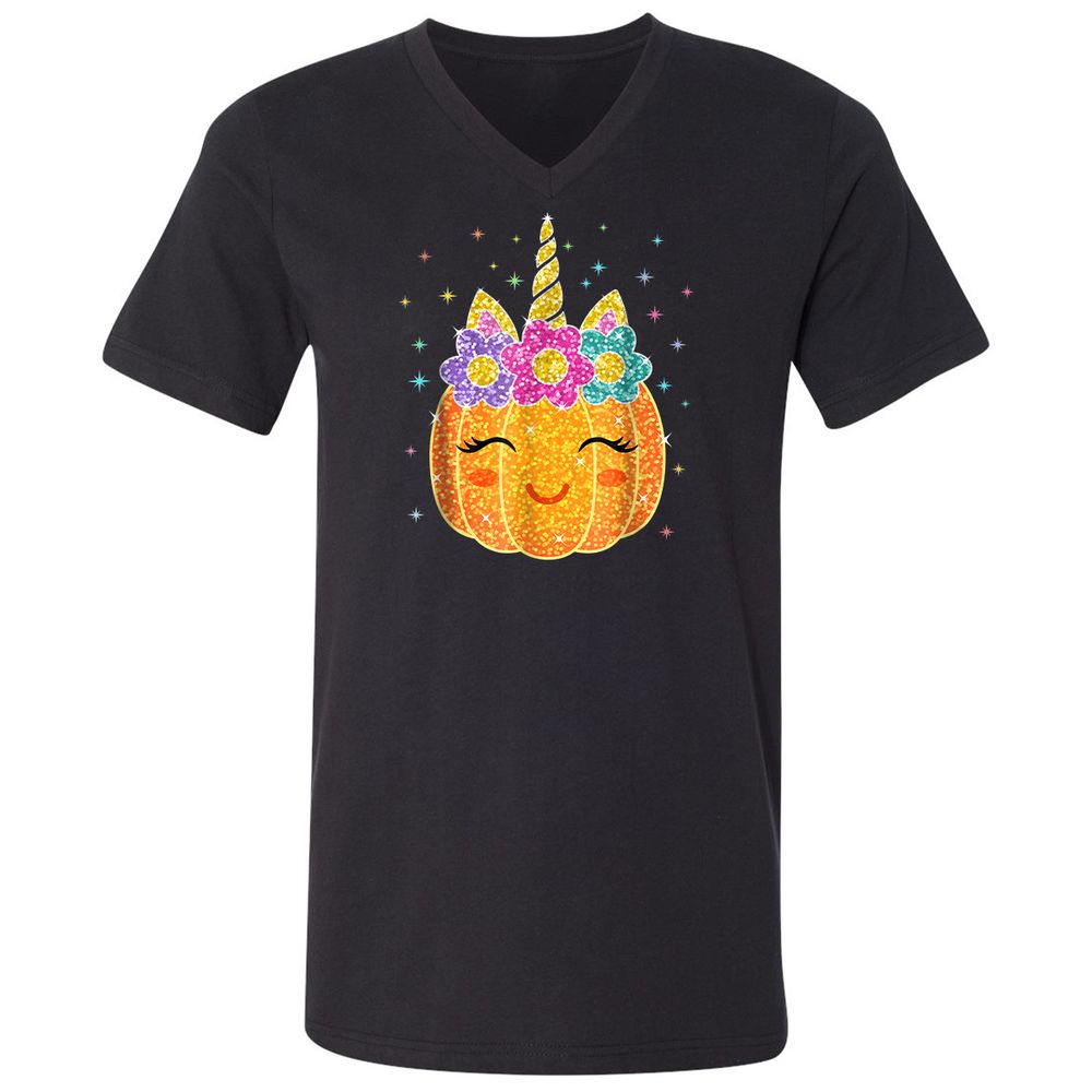 Unisex V-Neck T-Shirt - CXSYV6V6 - Black - 1