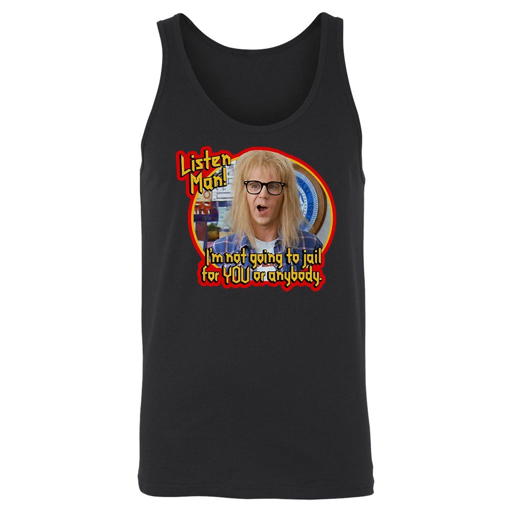 Unisex Jersey Tank - XQGJF7AE - Black - 1