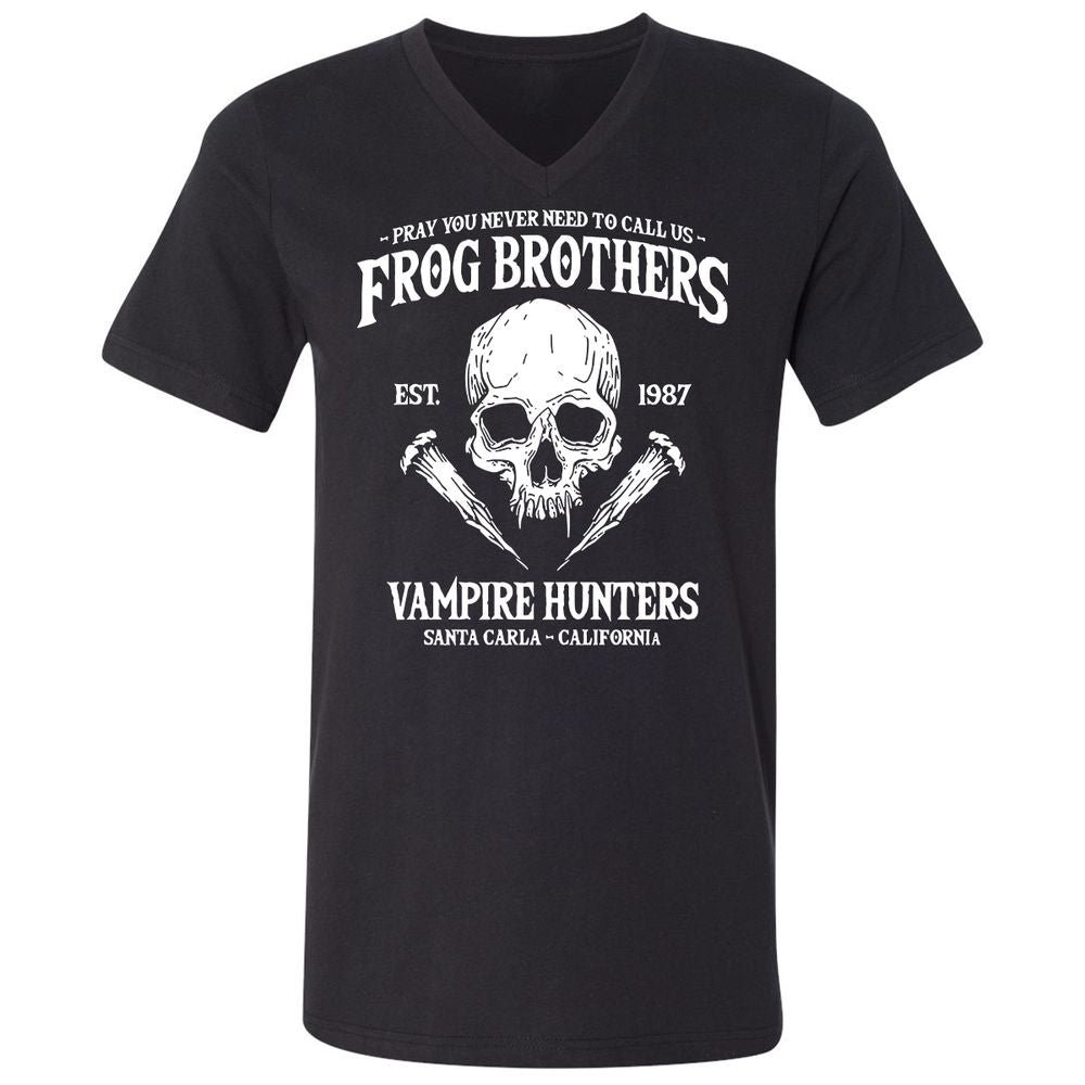 Unisex V-Neck T-Shirt - UQ25VKR2 - Black - 1