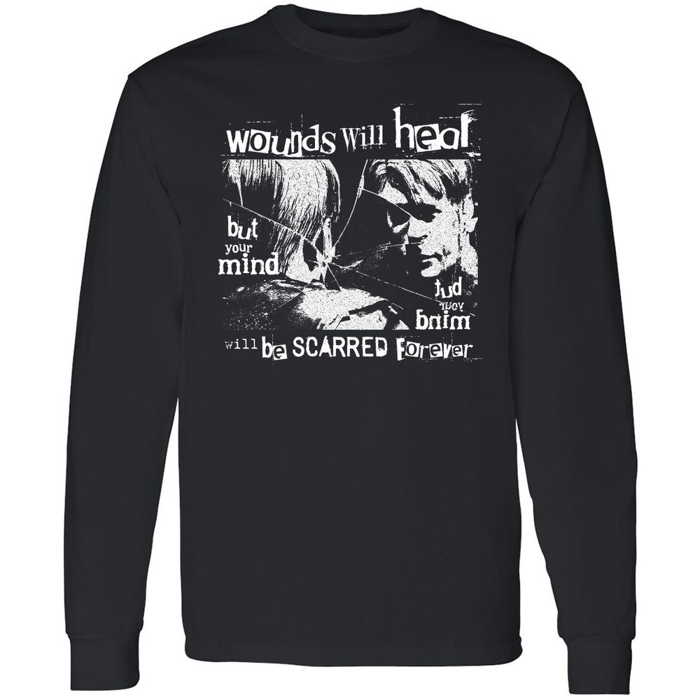 Long Sleeve T-Shirt - JRG5ZDXK - Black - 1