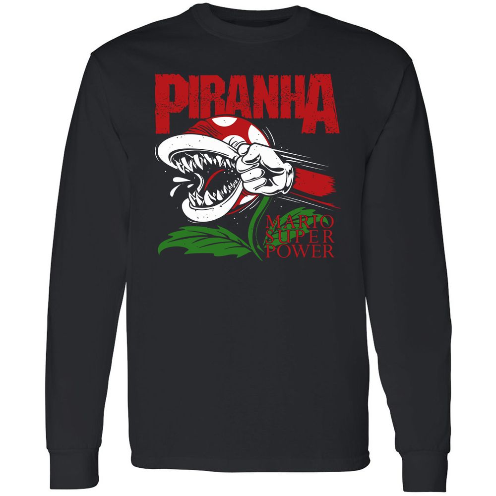 Long Sleeve T-Shirt - QLFV4WDF - Black - 1