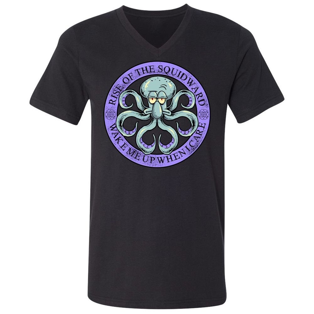 Unisex V-Neck T-Shirt - 27Q8A2G6 - Black - 1