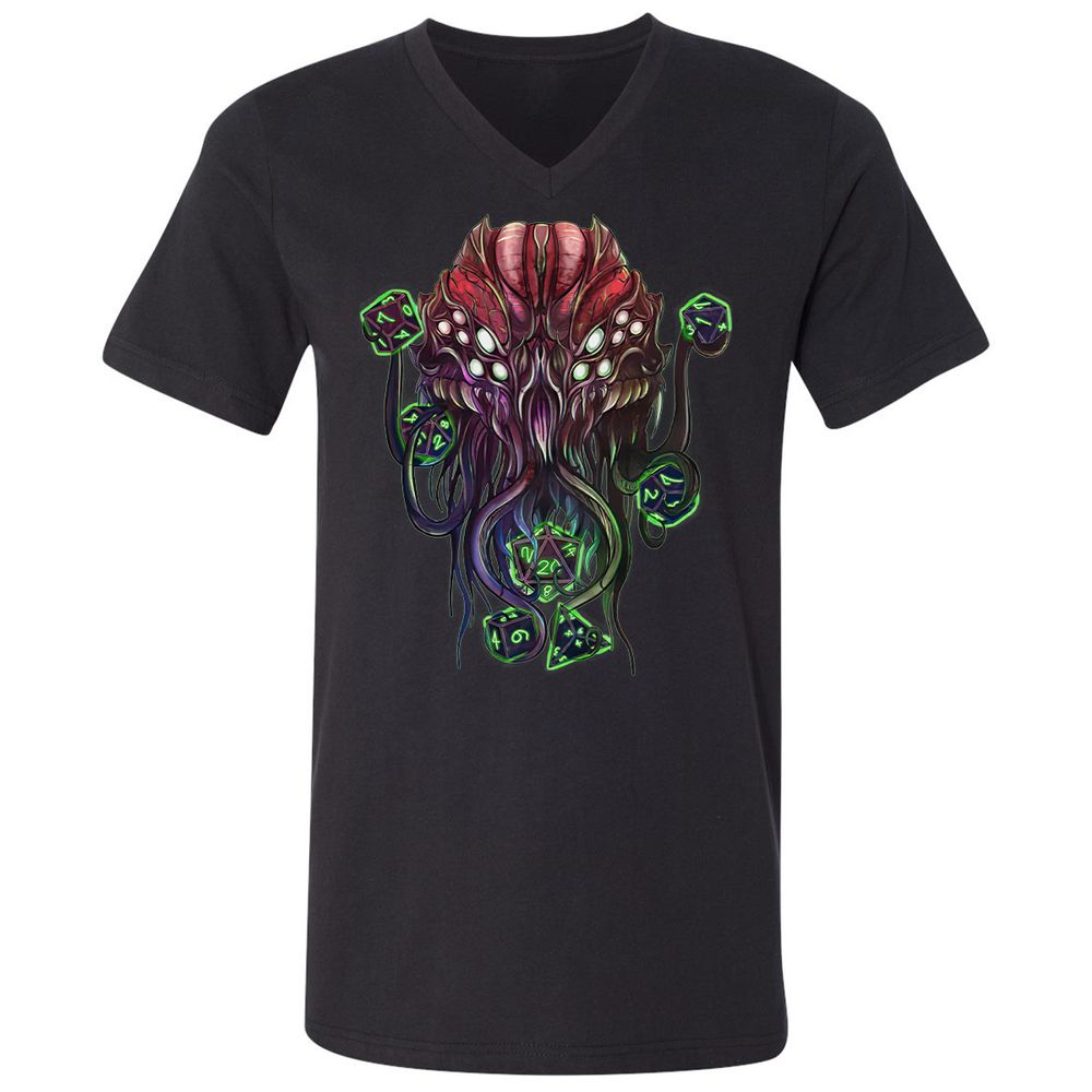 Unisex V-Neck T-Shirt - WHQ4FM17 - Black - 1