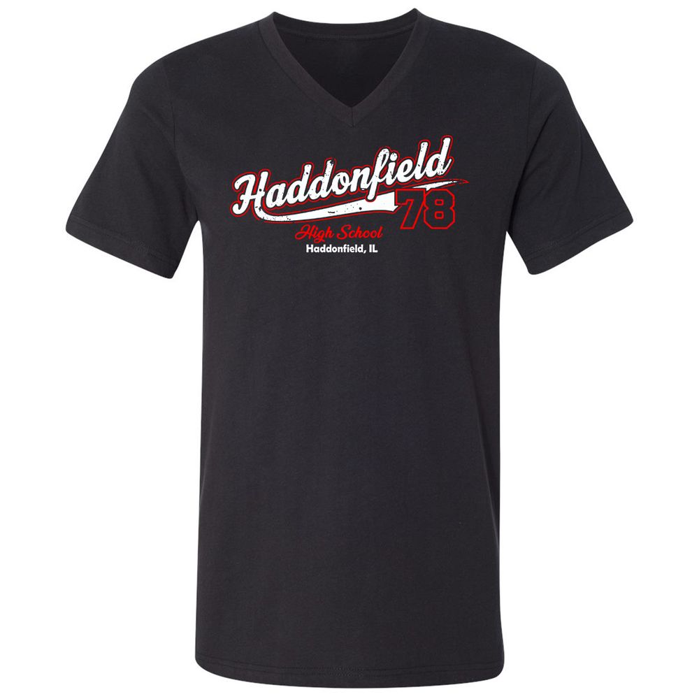 Unisex V-Neck T-Shirt - WZH3D2TD - Black - 1