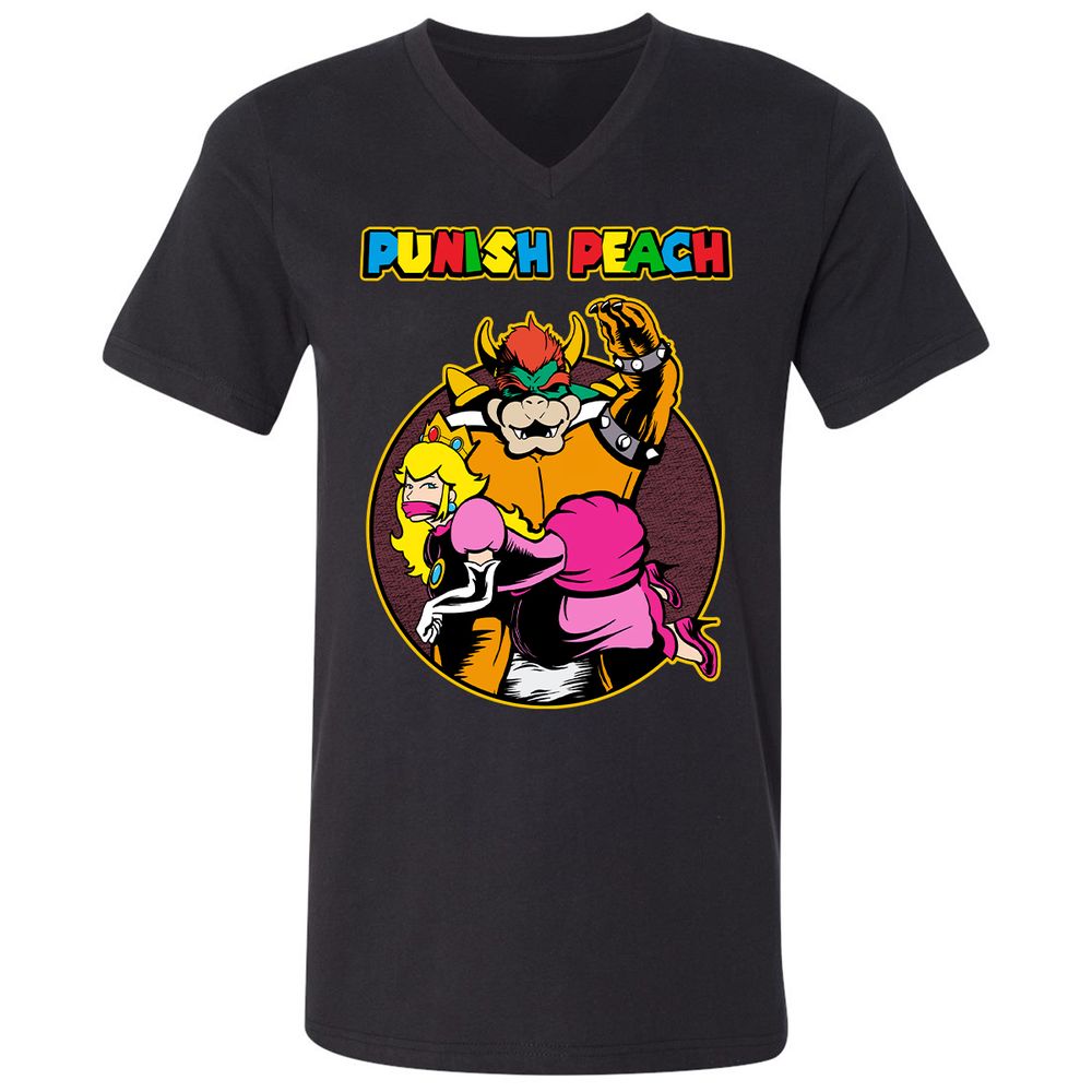 Unisex V-Neck T-Shirt - UPGXB19J - Black - 1