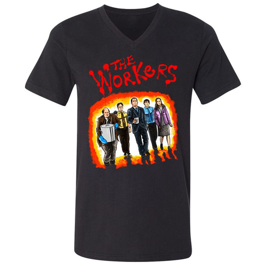 Unisex V-Neck T-Shirt - GPRF7D66 - Black - 1