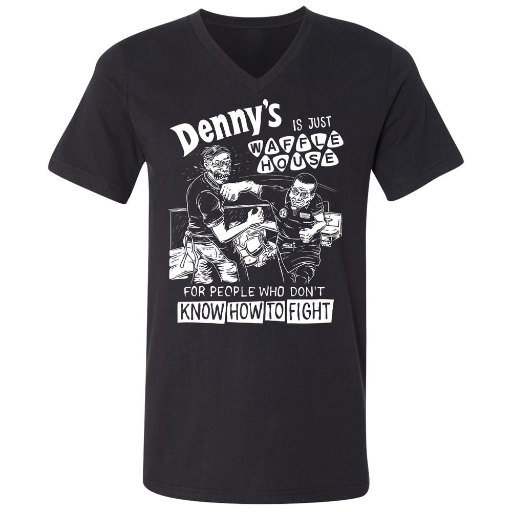 Unisex V-Neck T-Shirt - 5ZSNV8SE - Black - 1