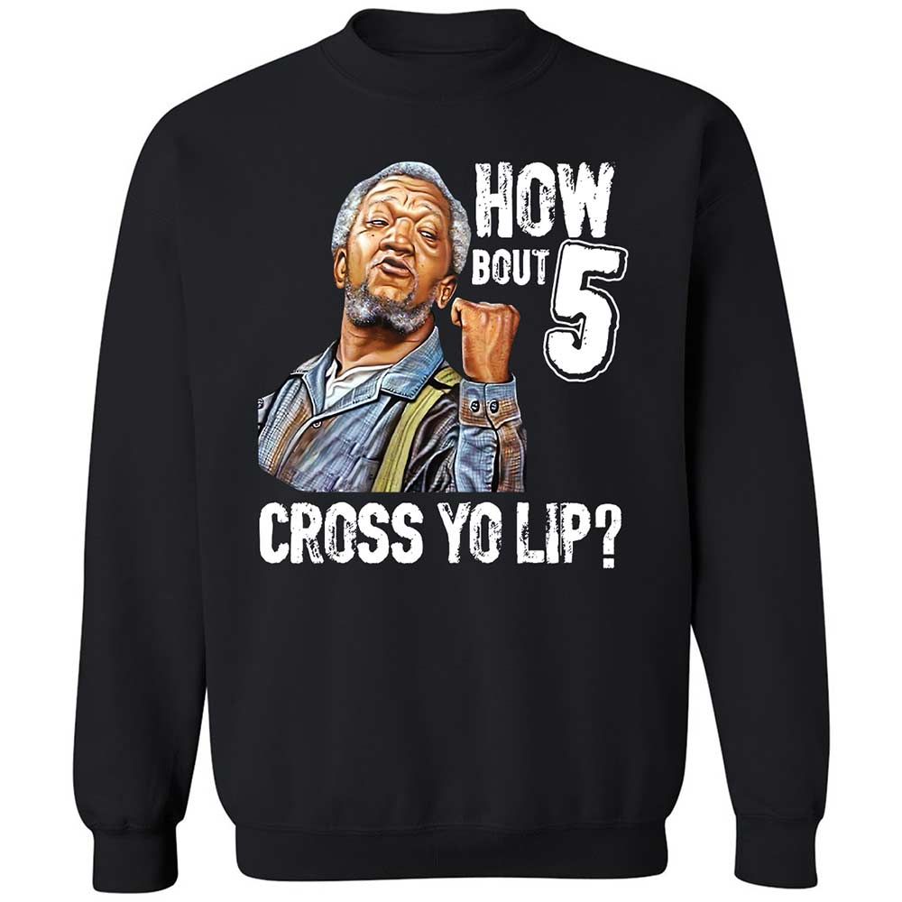 How bout 5 cross yo lip - Black - 1