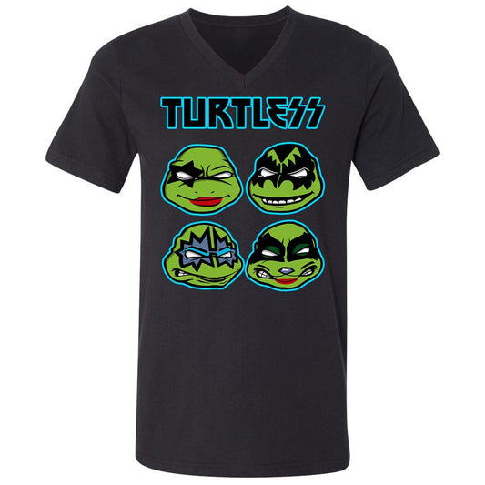 Unisex V-Neck T-Shirt - 8WTPWZHV - Black - 1