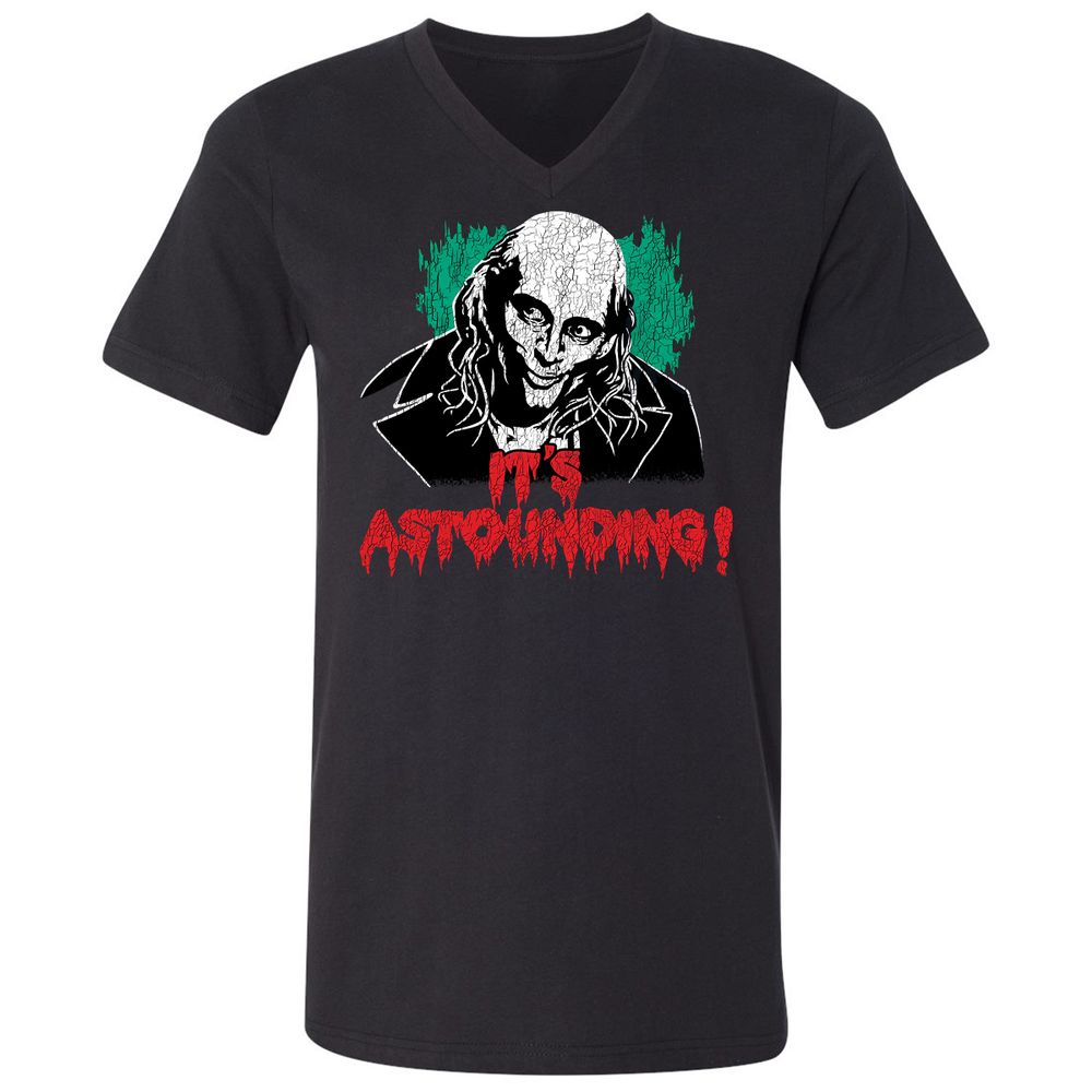 Unisex V-Neck T-Shirt - SNXLYNTX - Black - 1