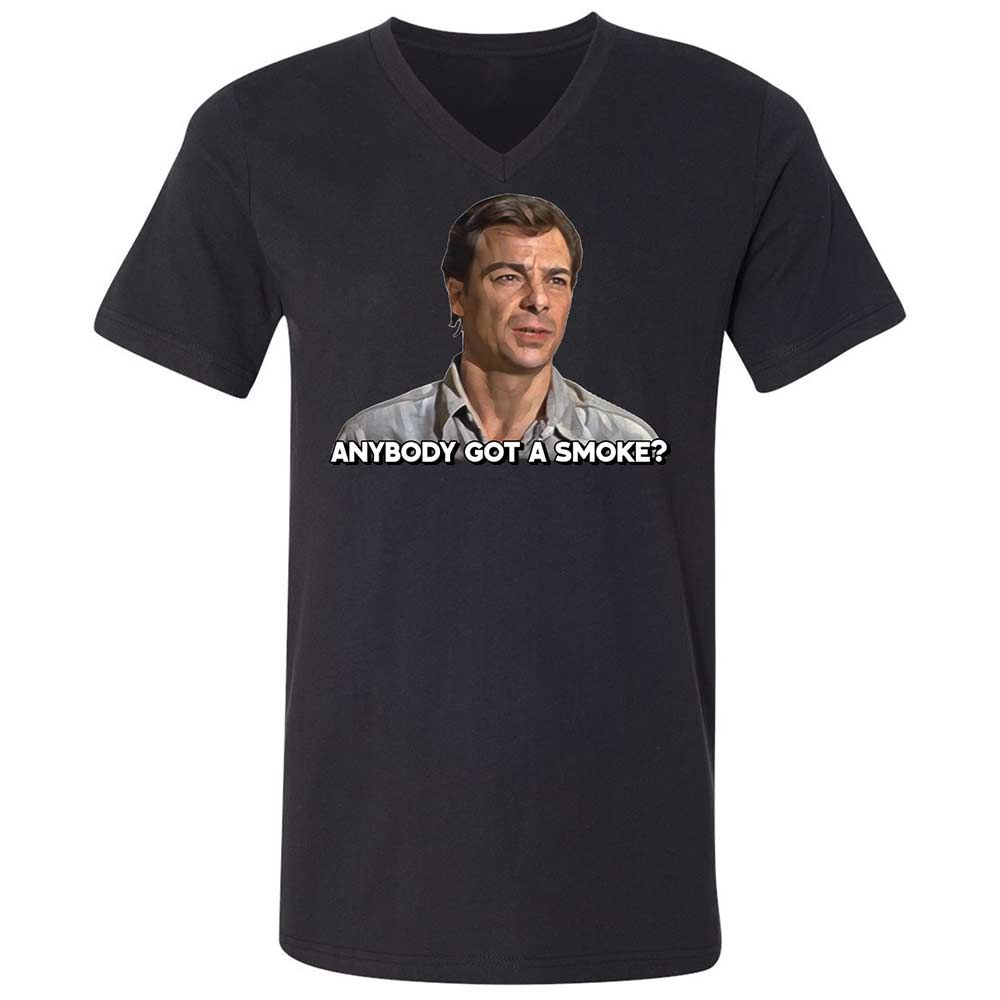Unisex V-Neck T-Shirt - M9CHKJ4S - Black - 1