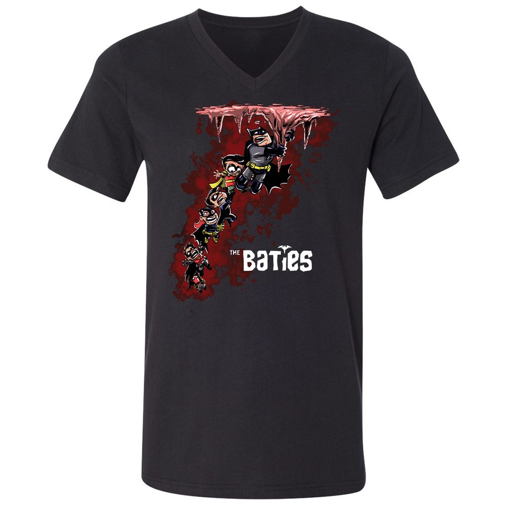 Unisex V-Neck T-Shirt - CW8472KG - Black - 1